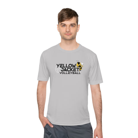 Yellow Jacket Volleyball - Adult Unisex Moisture Wicking Tee