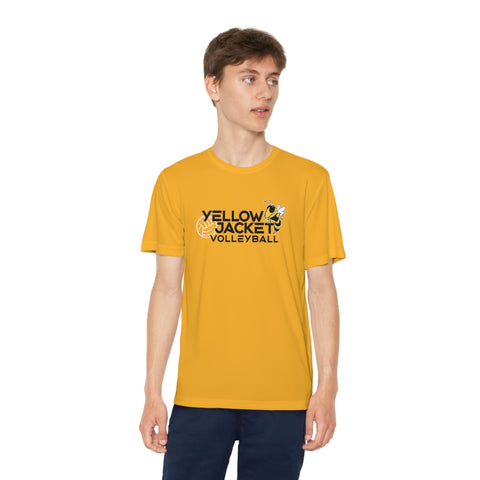 Yellow Jacket Volleyball - Youth Sport-Tek Tee