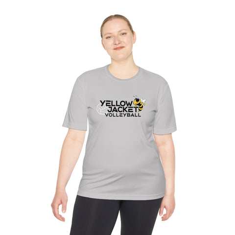 Yellow Jacket Volleyball - Adult Unisex Moisture Wicking Tee