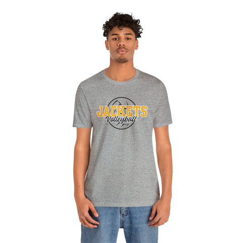 Yellow Jacket Volleyball - Adult Unisex Jersey Short Sleeve Tee