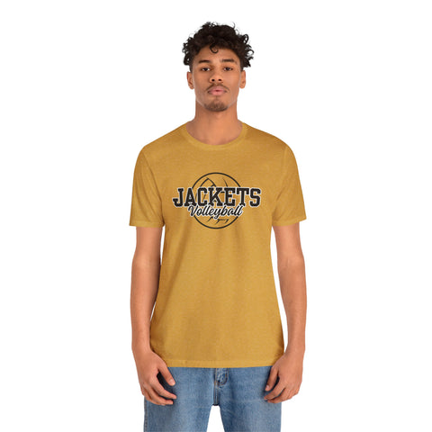 Yellow Jacket Volleyball - Adult Unisex Jersey Short Sleeve Tee