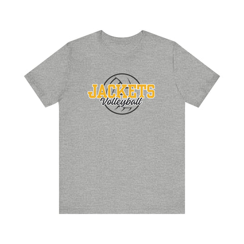 Yellow Jacket Volleyball - Adult Unisex Jersey Short Sleeve Tee