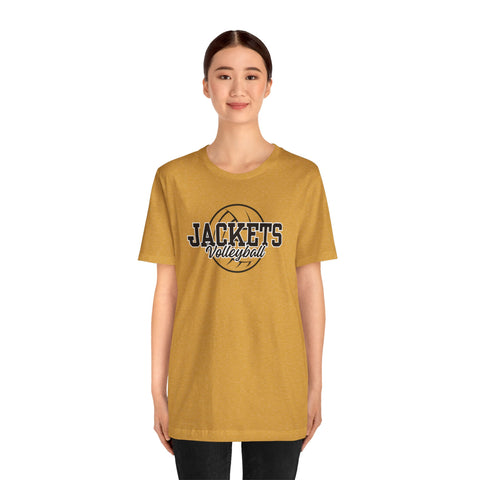 Yellow Jacket Volleyball - Adult Unisex Jersey Short Sleeve Tee