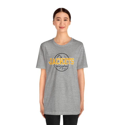 Yellow Jacket Volleyball - Adult Unisex Jersey Short Sleeve Tee