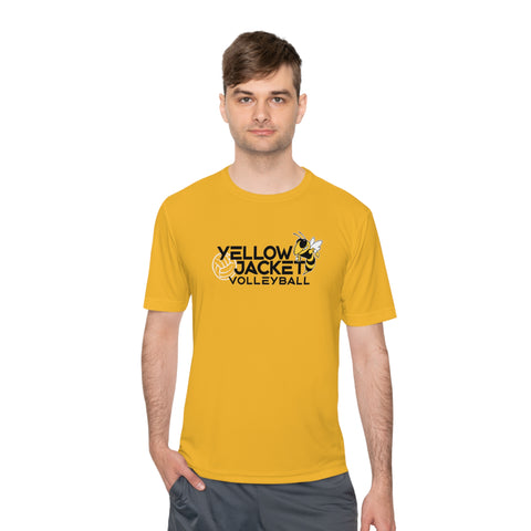 Yellow Jacket Volleyball - Adult Unisex Moisture Wicking Tee